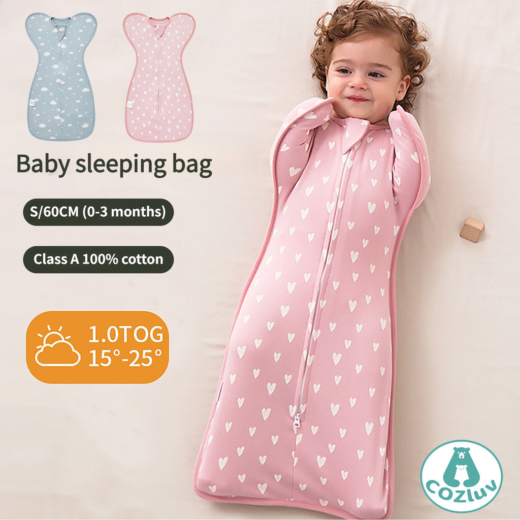COZluv ถุงนอนเด็กแรกเกิด ถุงนอนกันสะดุ้ง 0-3 เดือน ถุงนอน ผ้าห่มเด็ก (Newborn Sleeping Bag)