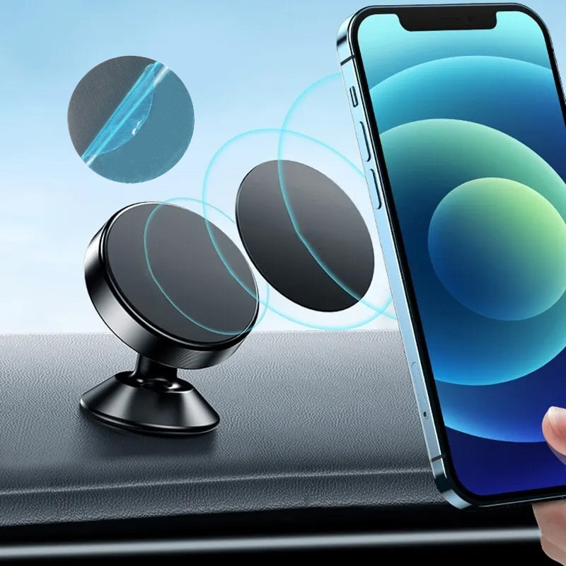 360° ที่วางโทรศัพท์ในรถยนต์แบบแม่เหล็กที่วางโทรศัพท์มือถือในรถยนต์ที่วางโทรศัพท์แดชบอร์ดที่วางโทรศัพท์ในรถยนต์