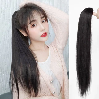YTL 🌟จัดส่งฟรี🌟ผมหางม้าตรงสวยๆ วิกผมสไตล์เกาหลี 45/55/65cm คุณภาพดี ไม่หลุดง่าย มาพร้อมยางรัดผม ผมปลอม Wig พร้อมส่ง