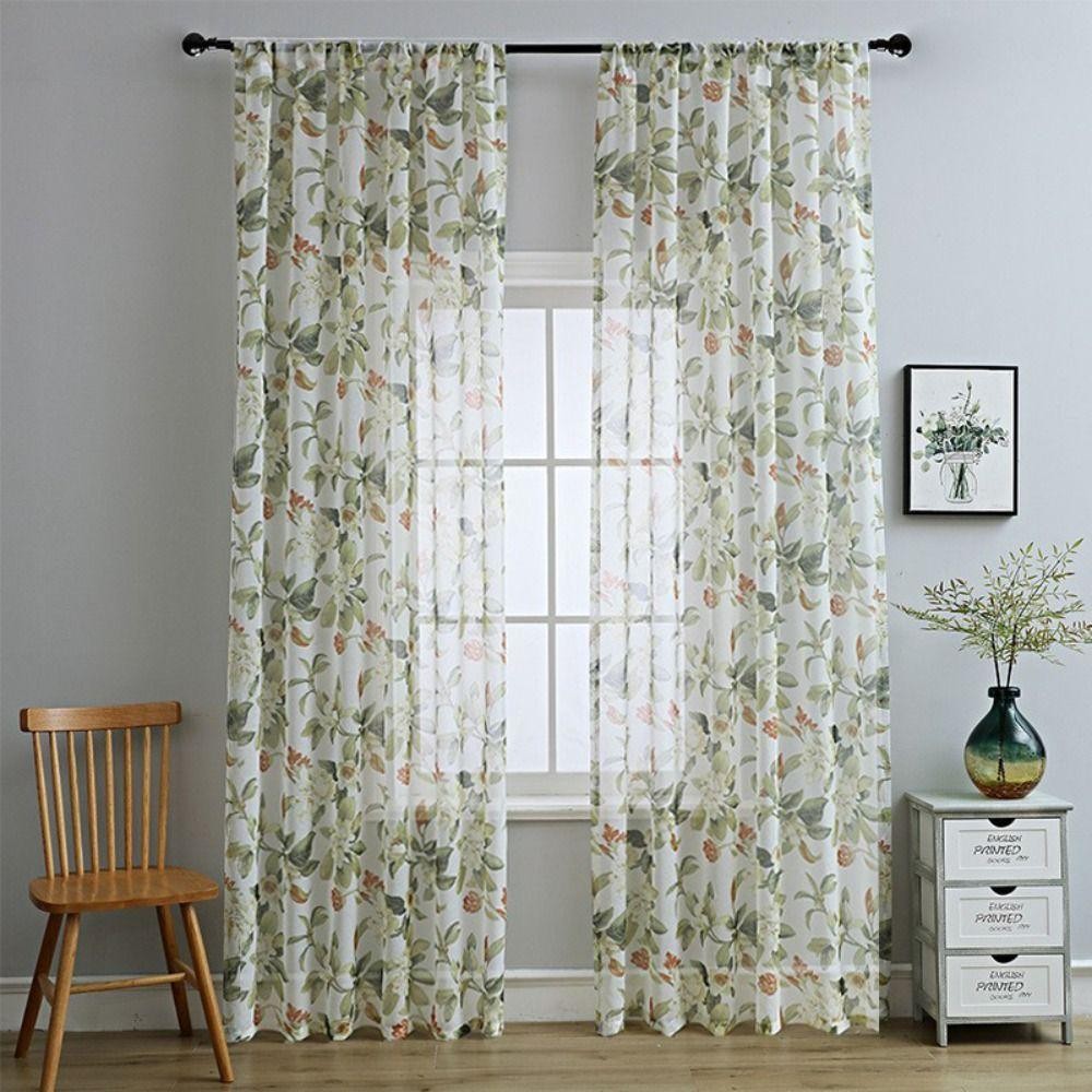 แนะนำ ผ้าม่าน ผ้าม่านลายดอกไม้ สไตล์หรูหรา ผลิตจากผ้าฝ้ายและผ้าลินิน ให้ความรู้สึกโรแมนติกและโปร่งแสง ราคาพิเศษ มีเก็บเงินปลายทาง