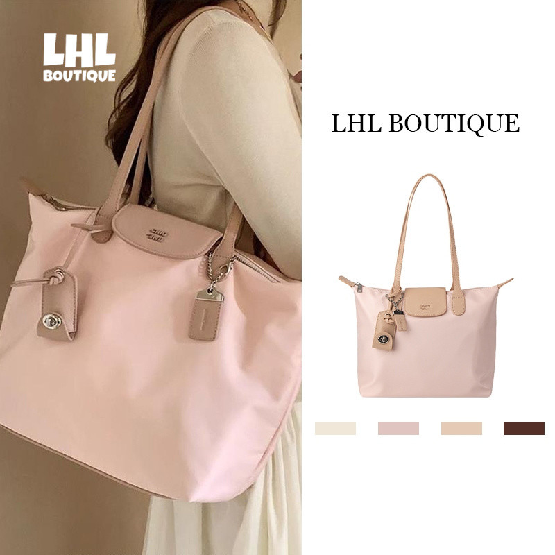LHL BOUTIQUE กระเป๋าสะพายไหล่ ผู้หญิงใหม่เรียบง่ายความจุขนาดใหญ่พกพากระเป๋าถือ