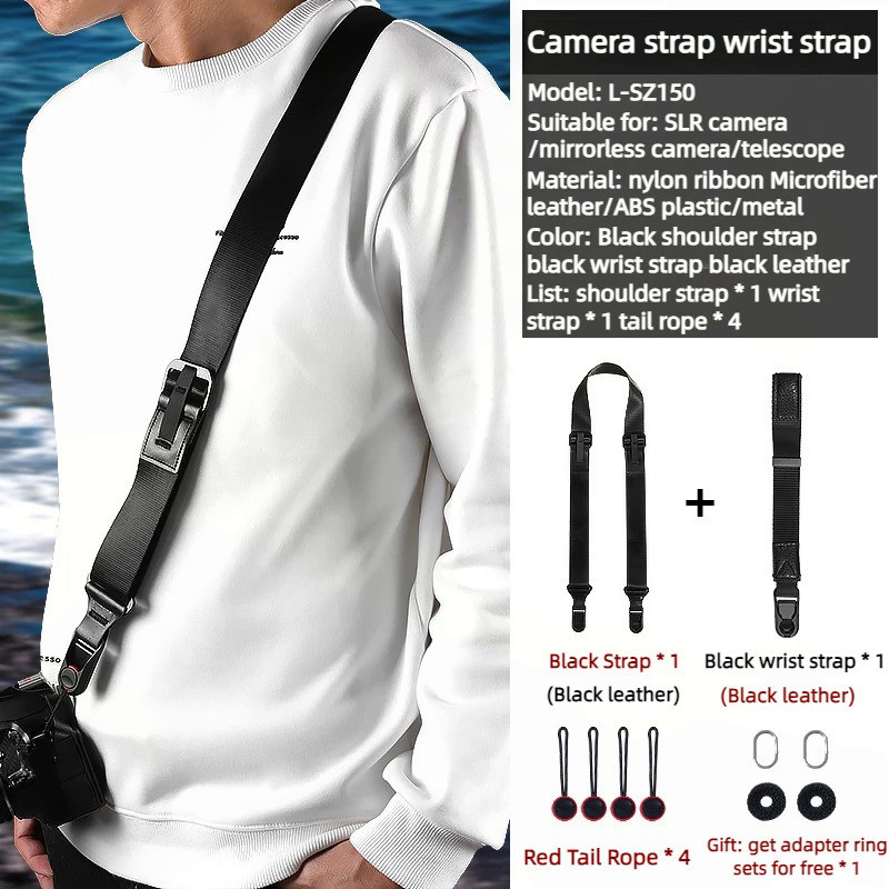 Multifunctional Camera Shoulder Strap Quick Release Belt For Canon EOS R5 R6 Nikon Z7 Z6 Sony A6400 