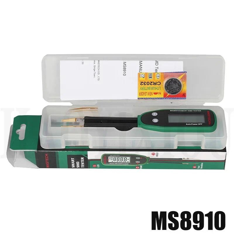 Mastech MS8910 สมาร์ท SMD RC ความต้านทานความจุไดโอดเครื่องทดสอบจอแสดงผล LCD หลายเมตร