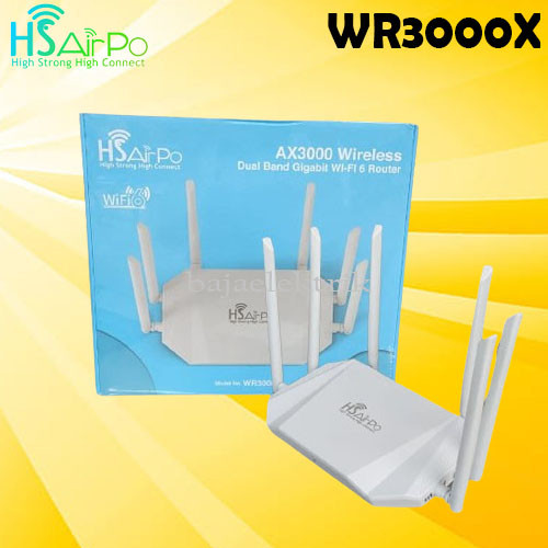 HSAIRPO WR3000X เราเตอร์ไร้สาย GIGABIT WIFI6 AX3000