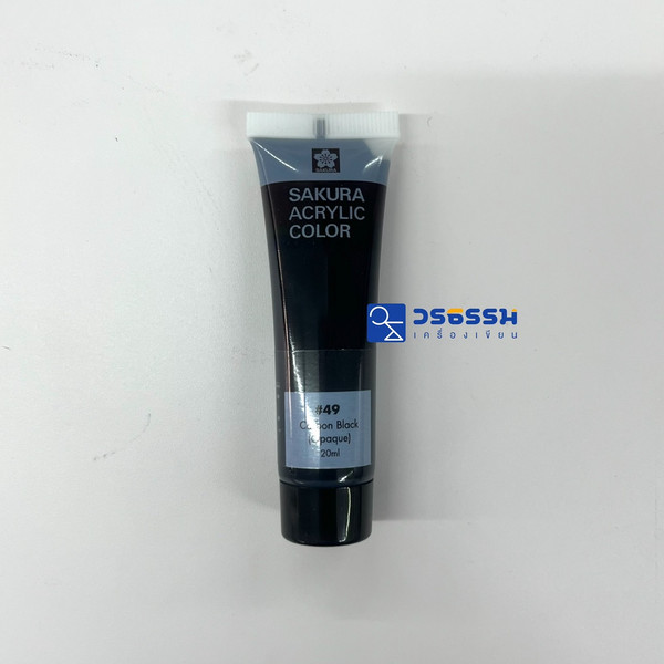 สีอะคริลิค SAKURA 20ml #49 Carbon Black สีดำ
