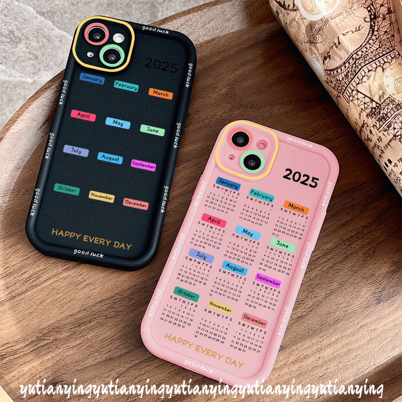 ปฏิทินสร้างสรรค์อินเทรนด์2025 เคสคู่รักปีใหม่เข้ากันได้สําหรับ ไอโฟน 13 11 16 15 14 12 มือโปร สูงสุด เอ็กซ์อาร์ 7บวก X XS สูงสุด 15 8 6 16 7 6ส บวก กับ 2020 แฟชั่นนางฟ้าใหม่ตากรณีนุ่