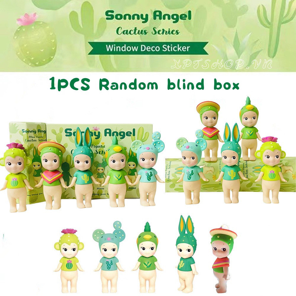 1 ชิ้นสุ่ม Sonny Angel มินิฟิกเกอร์ Cactus Series น่ารักมือถือเดสก์ท็อปตกแต่ง