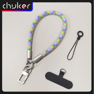 7 มม. เชือกเส้นเล็กโทรศัพท์มือถือไทเทเนียมสีหลักข้อมือสไตล์เ…