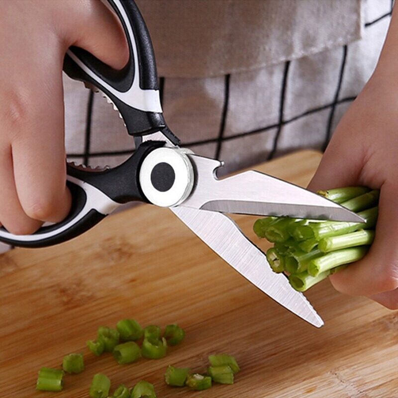 UTENSILS กรรไกรตัดอาหาร กรรไกรมีฝาครอบ กรรไกรใช้ในห้องครัว กรรไกรตัดผัก อาหาร กรรไกรตัดของ กรรทำอาหาร กรรไกรเปิดฝาได้ กร - รูปที่ 4