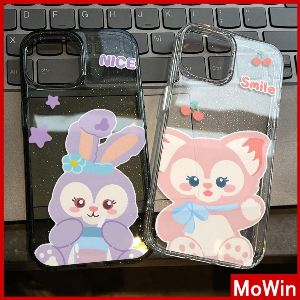 Movin - เคส iPhone 16 Pro Max iPhone 11 เคสใสแบบแวววาว TPU นุ่มสีสันสดใส การ์ตูนสีสันสดใสสวยงาม Compatible iPhone15 Pro max 14 13 12 Pro max XS XR 7 Plus 8 Plus