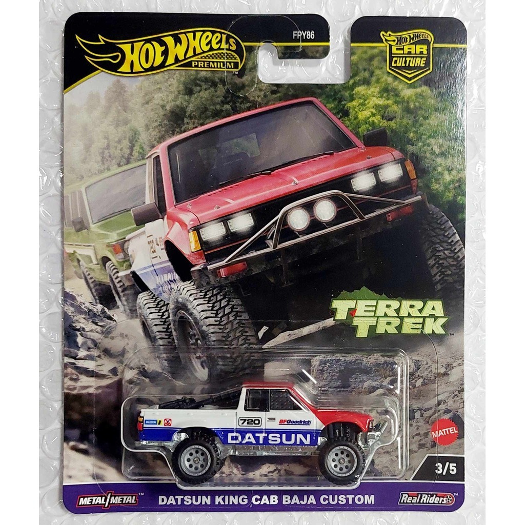i16 โมเดลรถขนาดเล็ก Hot Wheels Premium DATSUN KING CAB BAJA Custom Lot ญี่ปุ่น ใหม่