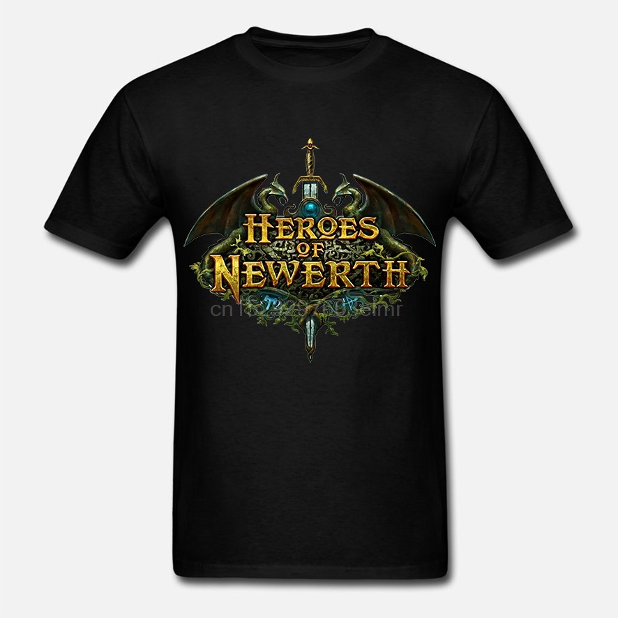 เสื้อยืดสีดํา Heroes Of Newerth