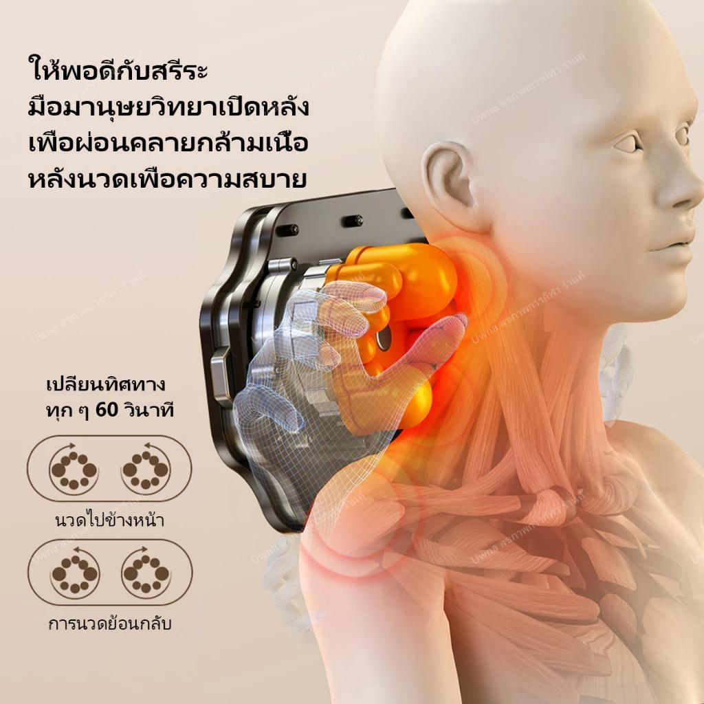 【รับประกัน 5 ปี】หมอนนวด เบาะนวดไฟฟ้า หัว นวดคอ ไหล่ เอว สะโพก ส่วนหลัง 6 โหมดอัจฉริยะ หัวนวด20หัว เบาะนวดอเนกประสงค์ - รูปที่ 2