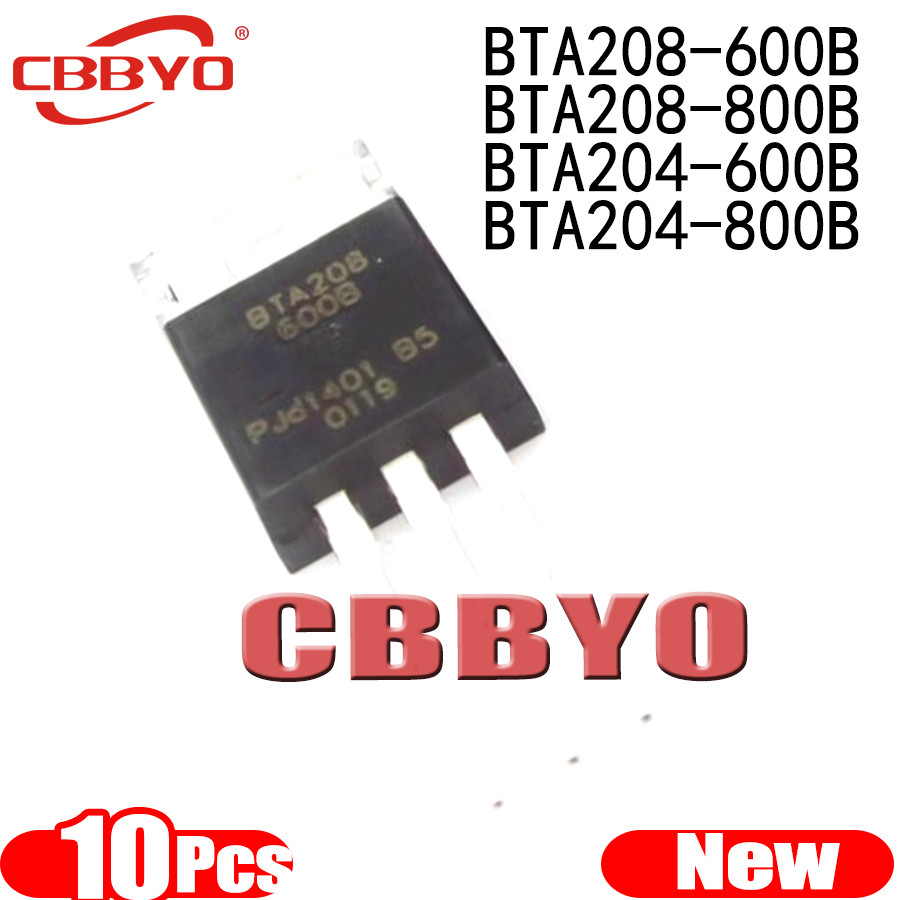 10pcs BTA208-600B TO-220 600V 8A BTA208-600 BTA208-800B BTA208-800 BTA204-600B BTA204-600B BTA204-80