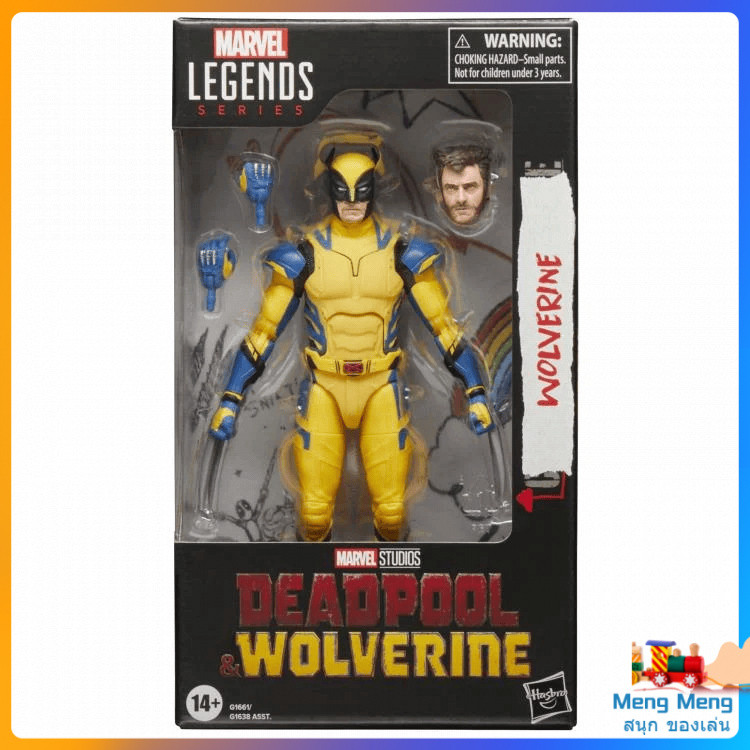 สินค้าใหม่พร้อมสต็อก Hasbro Marvel Legends Marvel Legends Marvel Legends Deadpool Wolverine 20 ซม.Ac