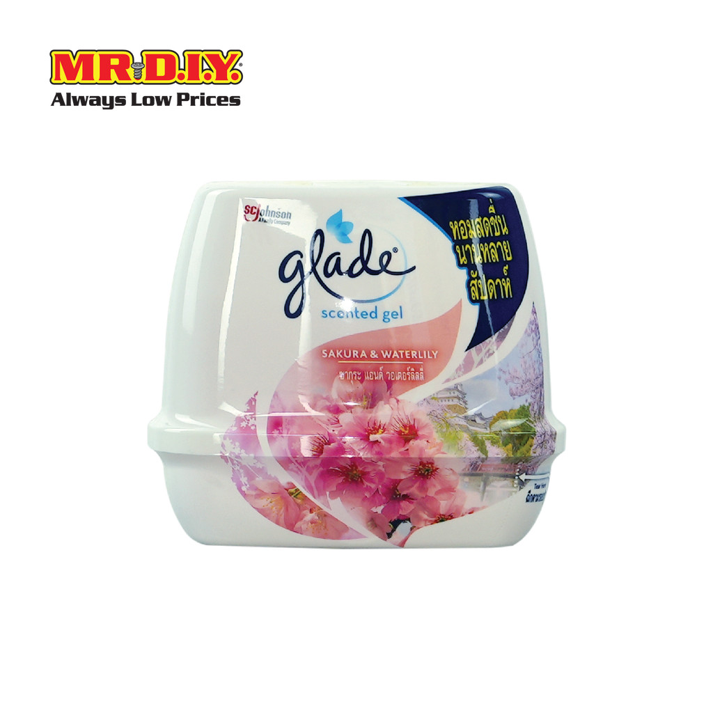 GLADE เจลหอมปรับอากาศกลิ่นซากุระ แอนด์ วอเตอร์ลิลลี่ ขนาด 180 กรัม