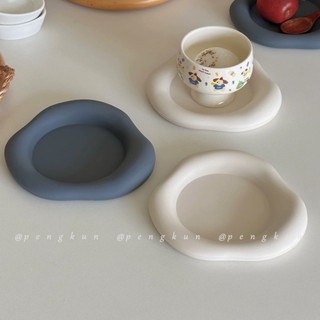 Ins ไม่สม่ําเสมอ Clouds ที่รองแก้วซิลิโคนฉนวนกันความร้อนรูปท…