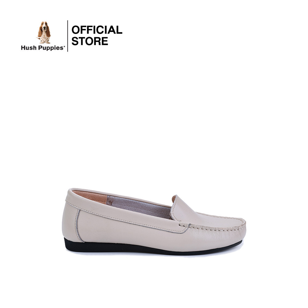 Hush Puppies รองเท้าผู้หญิง รุ่น HP 8WCFPP274LC สีเบจ (รองเท้าลำลองหนังแท้ แบบสวม)