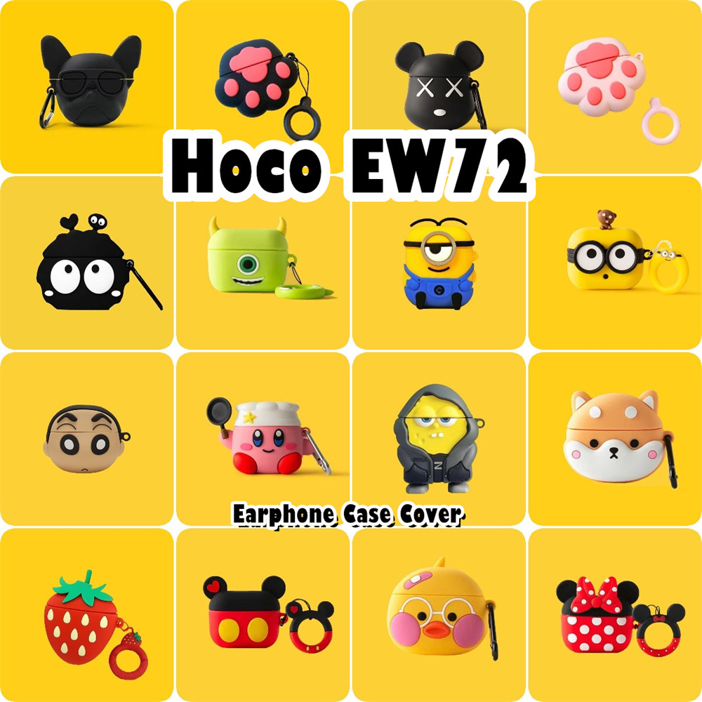 In Stockfor Hoco EW72 เคสการ์ตูนอินเทรนด์ซิลิโคนอ่อนนุ่มหูฟังเคสฝาครอบ NO.1