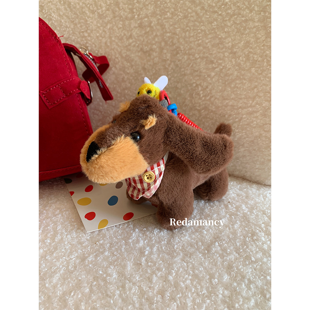 น่ารัก m Kee Bee Dachshund จี้ตุ๊กตากระเป๋าเครื่องประดับการ์ตูนลูกสุนัขตุ๊กตาพวงกุญแจของขวัญสร้างสรรค์ - รูปที่ 7