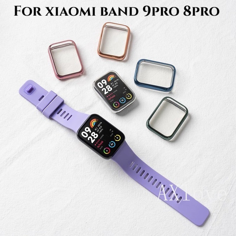 เคสtpuแบบนุ่มสําหรับxiaomi Mi Band 9 Pro 8Proนาฬิกากันชนป้องกันหน้าจอสําหรับXiaomi Mi Band9 Pro Anti