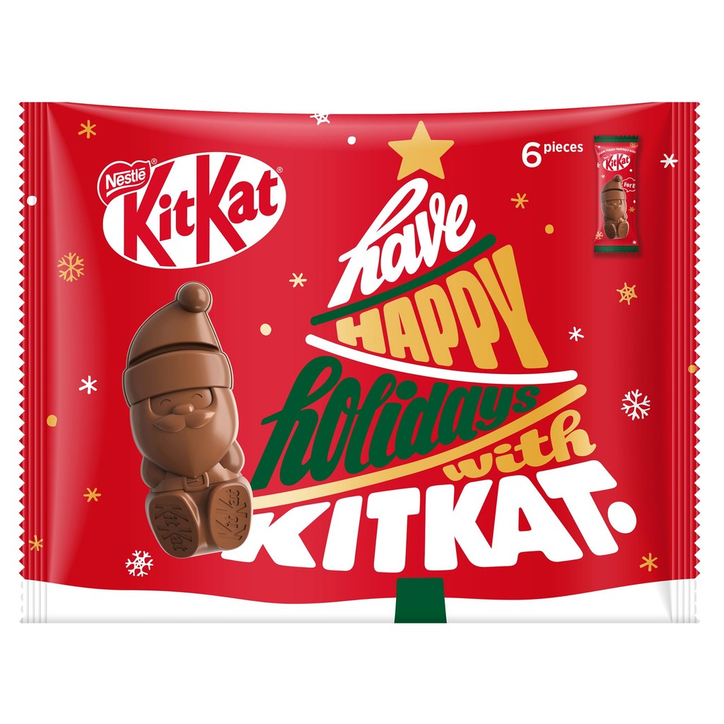 Direct from Japan Nestlé KitKat Holiday Santa 6 pieces Japanese Package