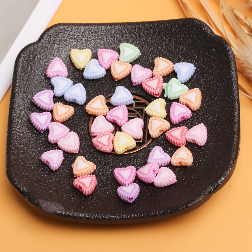 20/40/80ชิ้น8รูปแบบแฟชั่นผสมดอกไม้/ลูกอม/ผีเสื้อ/หัวใจลูกปัดสําหรับสร้อยข้อมือสร้อยคอต่างหูทํา - รูปที่ 6