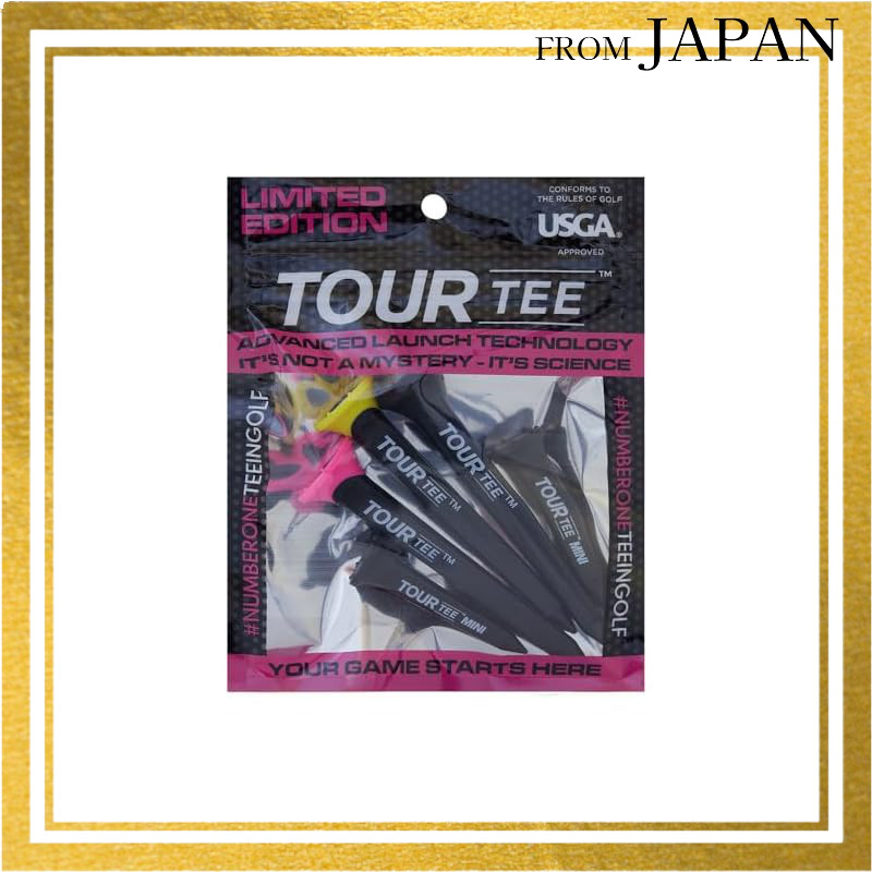 Limited Edition Tour Tee Combo - Black (5-Pack) & Tour Tee PRO - Black (4-Pack)Direct from Japan

