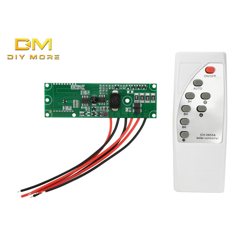 DIYMORE 3.2v / 3.7v บอร์ดโคมไฟพลังงานแสงอาทิตย์เซ็นเซอร์ควบคุมไมโครเวฟเรดาร์เหนี่ยวนําโคมไฟพลังงานแสงอาทิตย์โมดูลควบคุม