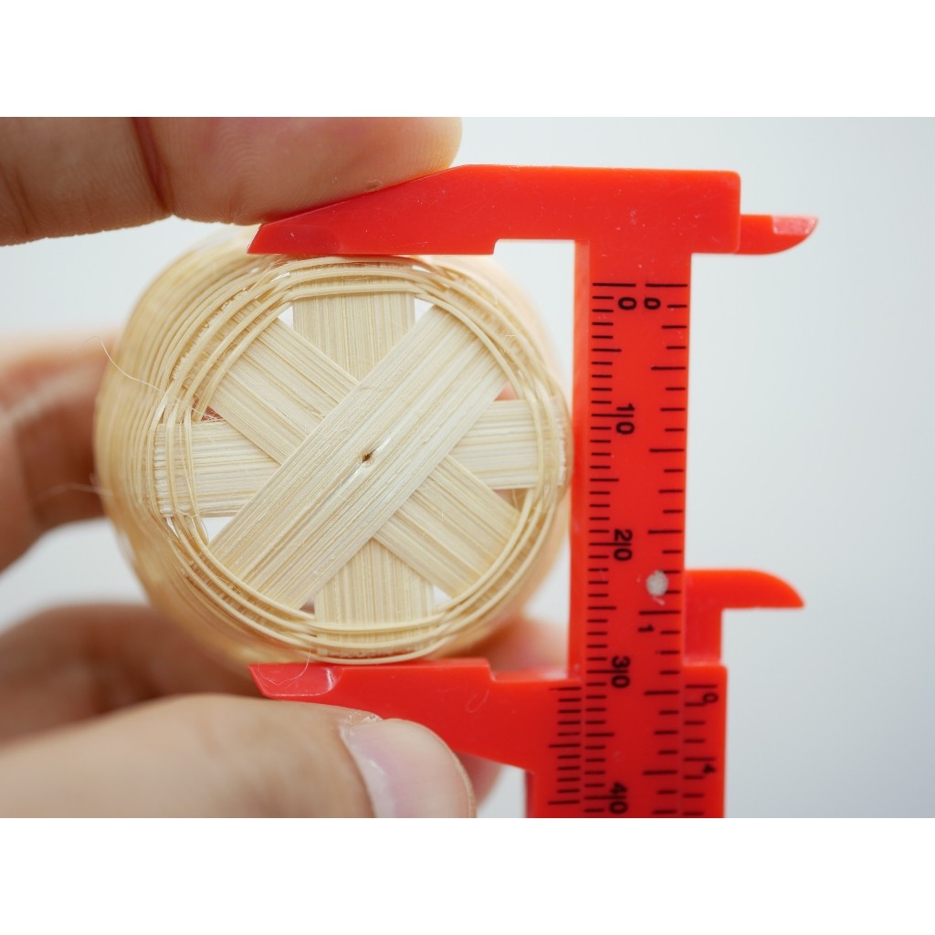 ตะกร้าสานจิ๋ว ไซต์ M (ทรงกลม) กว้าง 4 ซม. ตะกร้าไม้ไผ่จิ๋ว ของจิ๋ว Dollhouse ของตกแต่ง - รูปที่ 4