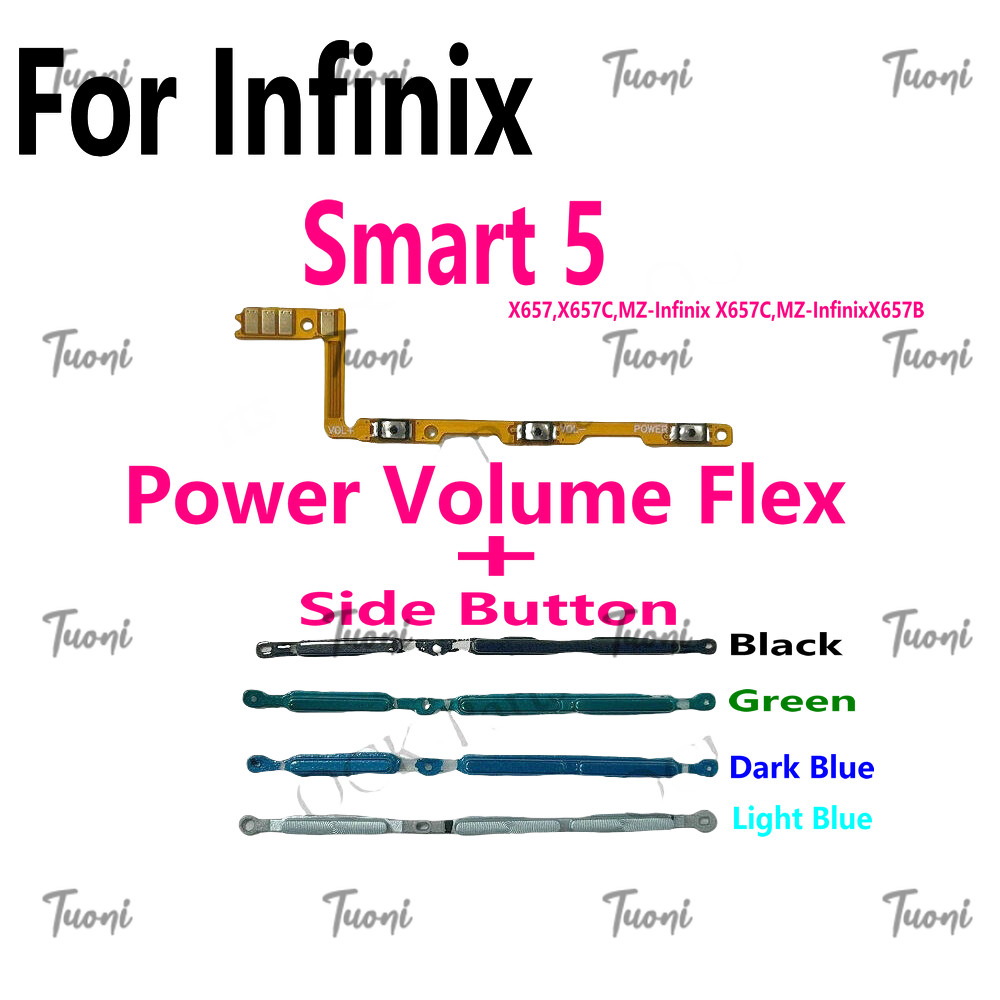 สําหรับ Infinix Smart 5 X657 X657B X657C เปิดปุ่ม Volume Switch Connector Flex Cable