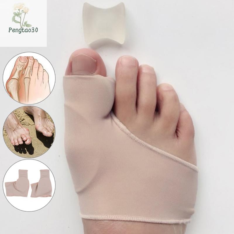 [Eao] 2 ชิ้น Hallux valgus ขาตรงเจลนิ้วเท้าตาปลา corrector pad protector [TH]