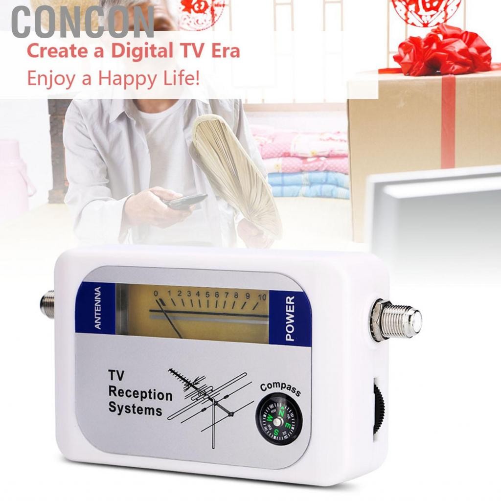 Concon เครื่องวัดสัญญาณทีวี Backlight Finder แบบพกพาสำหรับเสาอากาศระยะไกล