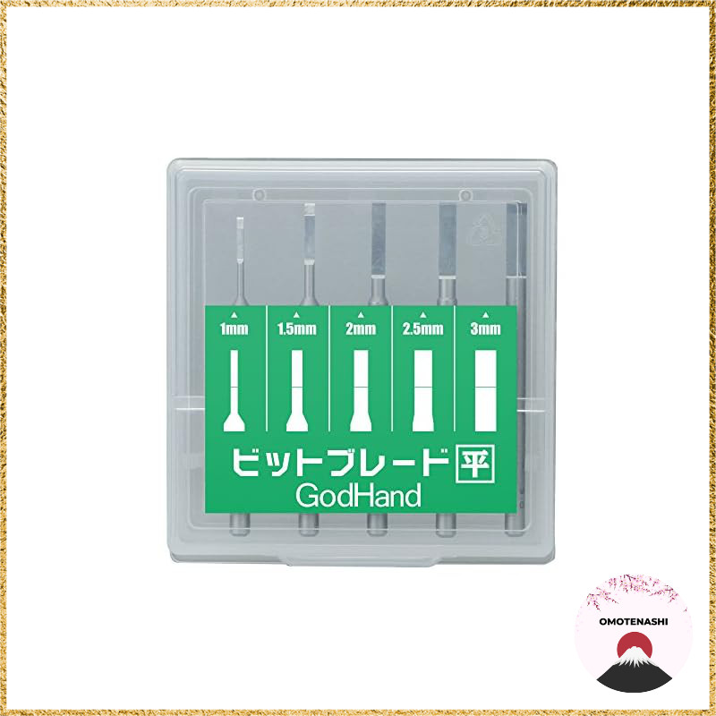God Hand GH-BBH-1-3 Bit Blade Flat Knife 5-Piece Set