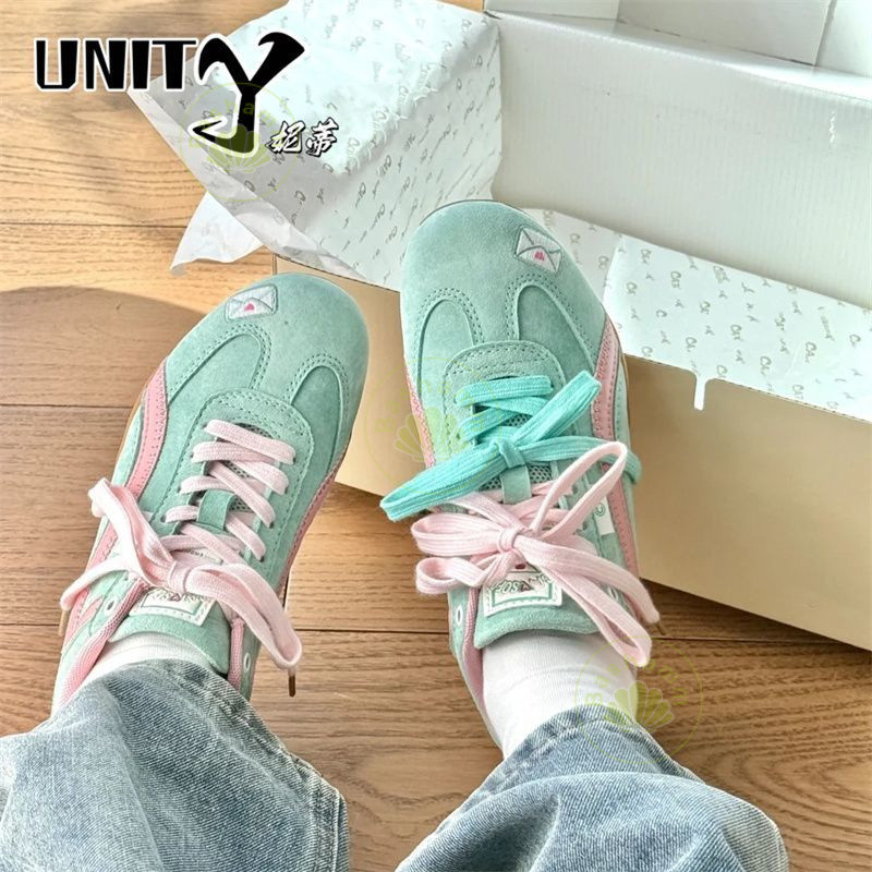 Bashamm Apple German Training Shoes 2025 Summer Green Shoes Dopamine All-Match Artistic Shoes Casual