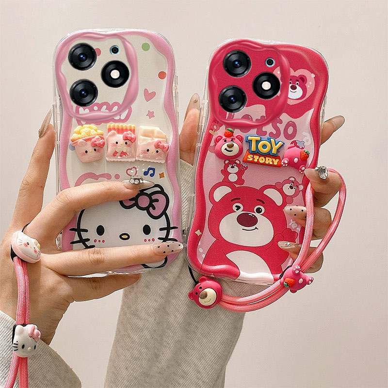 เคส Tecno Spark go 2024 เคส Tecno Spark 20 เคส Tecno Spark 20C เคส Tecno Pop 8 เคส Kuromi น่ารักครีม
