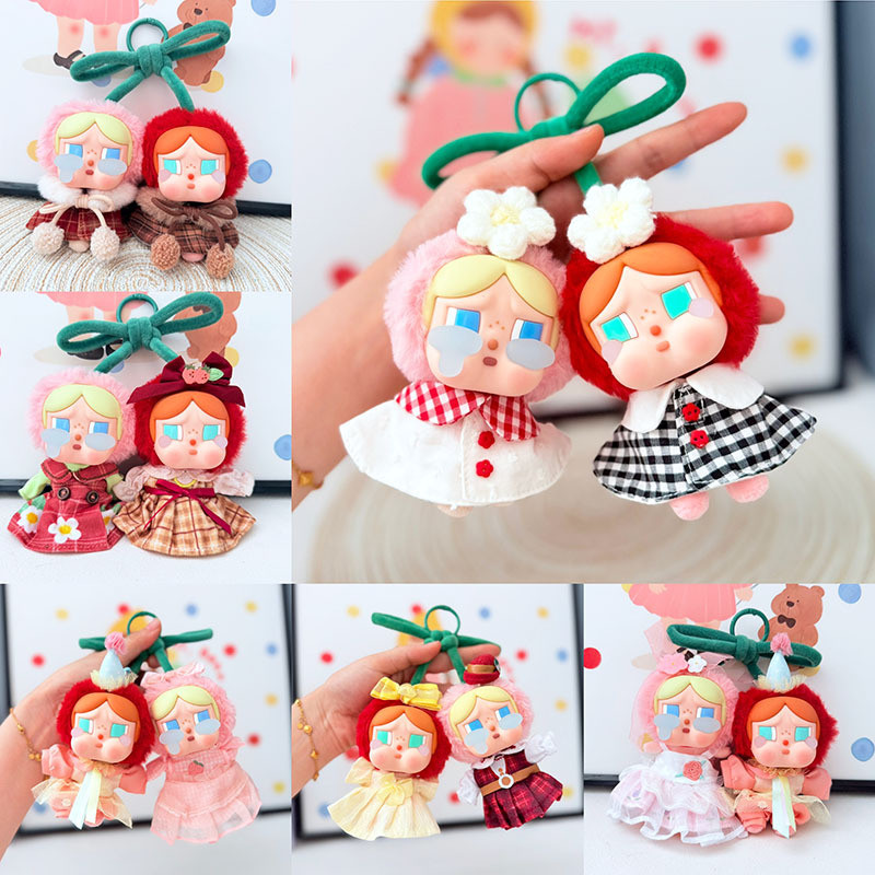 CRYBAB เสื้อผ้า Cherry Eros Tears Plush ลิฟท์ Sweet Together Set