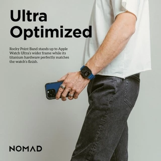 NOMAD สายซิลิโคนสําหรับ Apple Watch Ultra 10 9 8 7 6 5 SE High-end สร้อยข้อมือสายรัดข้อมือ iWatch S11 46 มม.45 มม.49/44/41/40 มม.อุปกรณ์เสริม