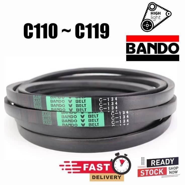 Bando เข็มขัด C110 C111 C112 C113 C114 C115 C116 C117 C118 C119 มอเตอร์ V เข็มขัด C 110 111 112 114 
