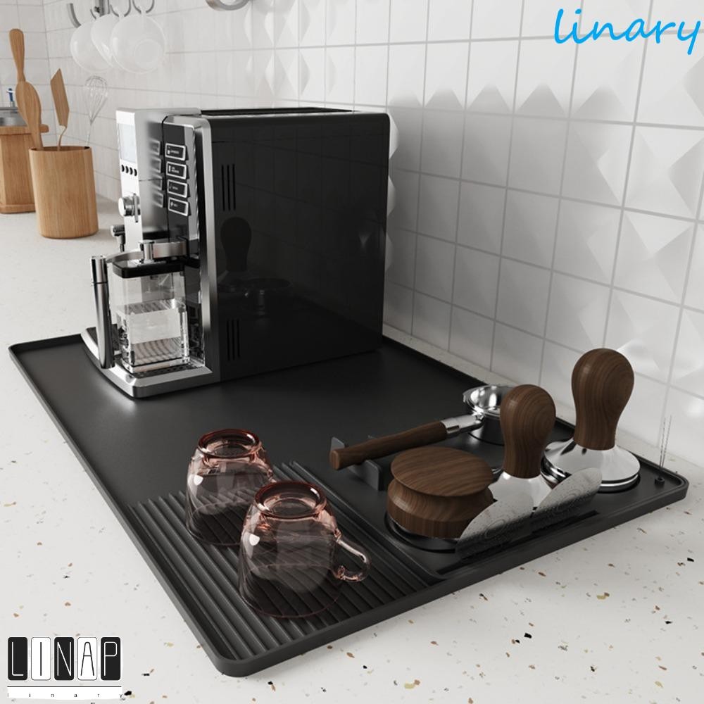 CULINARYHV Espresso Tamping Mat กันลื่น 2 in 1 กาแฟ|เสื่อซิลิโคน,มัลติฟังก์ชั่ทนความร้อนฉนวนกันความร้อนบาร์กาแฟเสื่อบาริสต้า