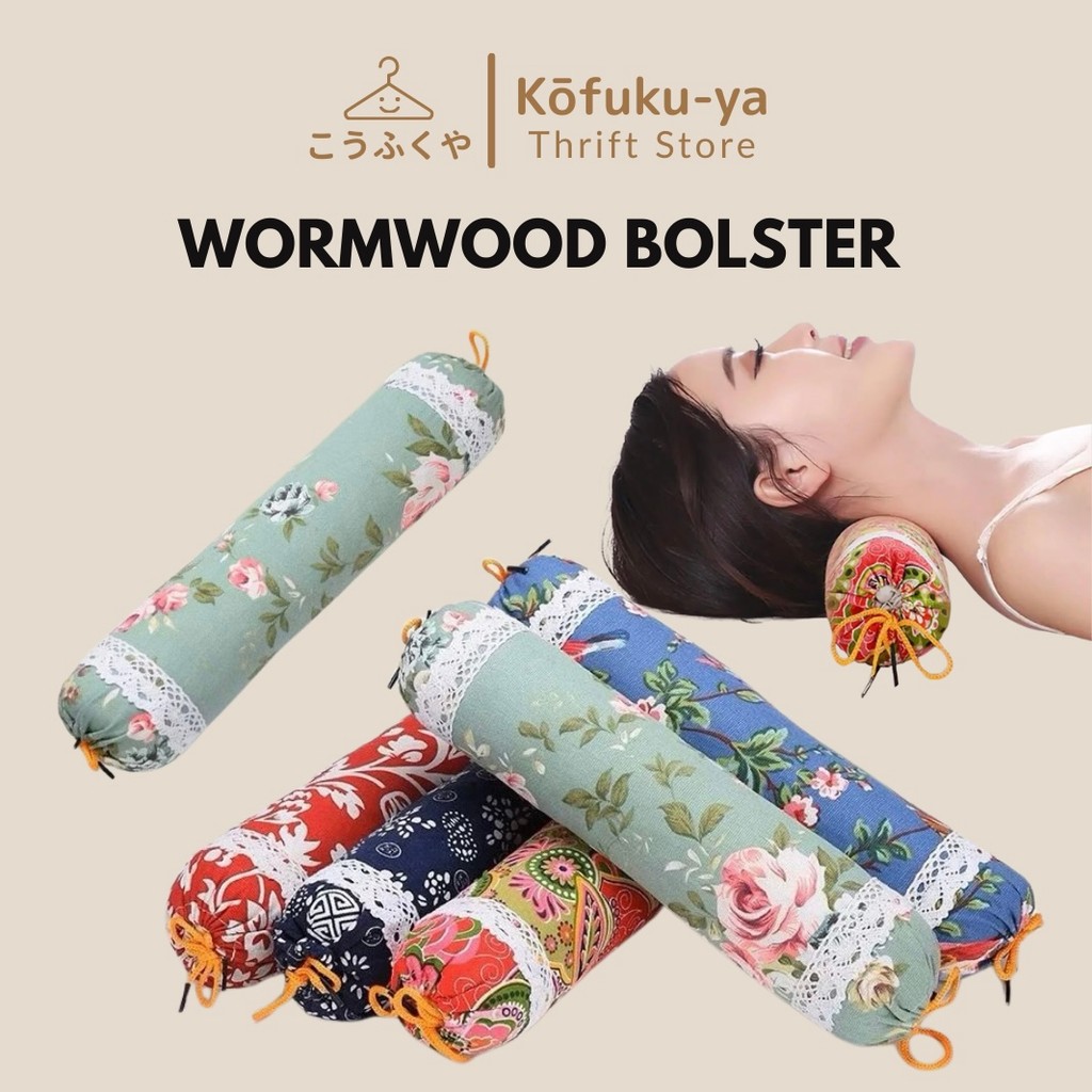 Kofuku-Ya หมอนรองคอปากมดลูกทรงกระบอกญี่ปุ่น หมอนข้าง เบาะรองนอนด้านข้าง หมอนเตียง