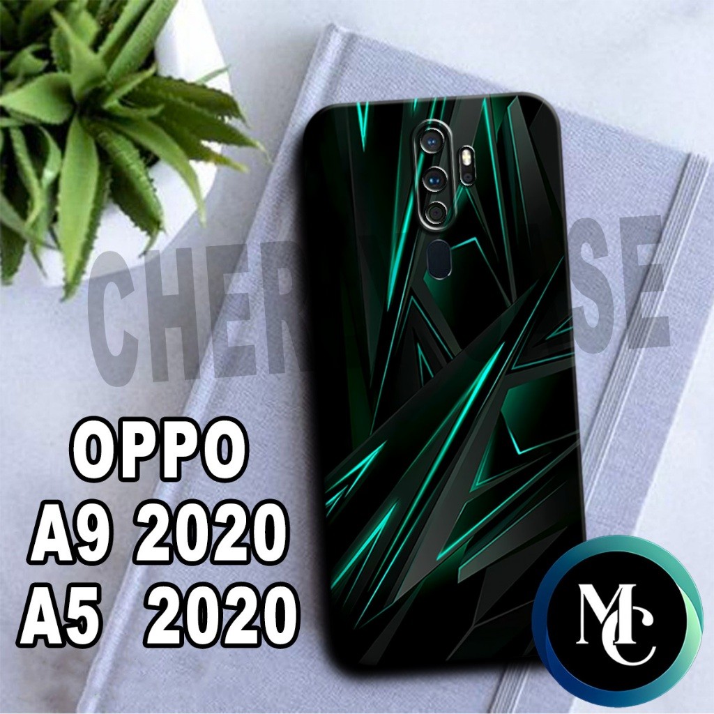 CC20/ เคสยางยืดหยุ่นสําหรับเคส OPPO A9 (2020) และ A5 (2020)/ABSTARK Motif/OPPO A9 (2020)/เคสOPPO A9 