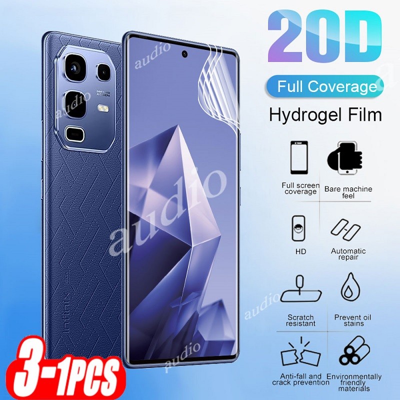 Infinix Note 50s 5G 3 ชิ้น 20D Full Coverage Hydrogel ฟิล์มสําหรับ Infinix Note 50S Note50s 5G 2025 