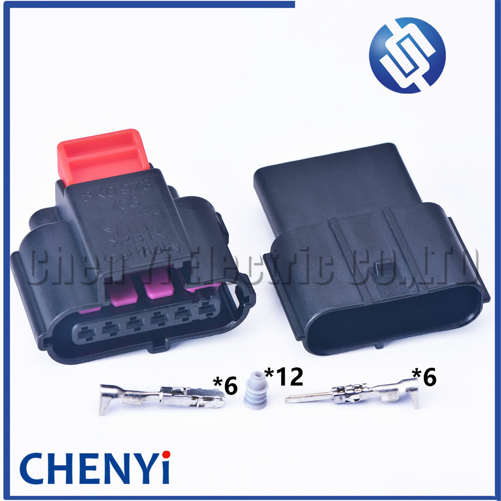 6 Pin กันน้ําแก๊ส Accelerator เหยียบคันเร่งปลั๊ก 8K0973706 สําหรับ VW Jetta Bora Lavida Sagitar Mago