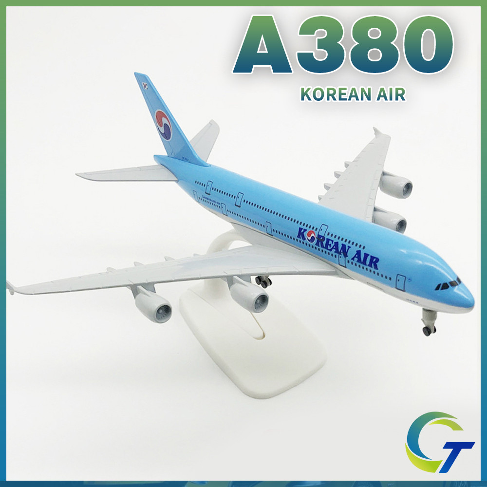 20 ซม.เกาหลี Air A380 โลหะ Diecast เครื่องบินเครื่องบินของเล่นของขวัญสําหรับชายเด็กเด็กคอลเลกชัน/Air