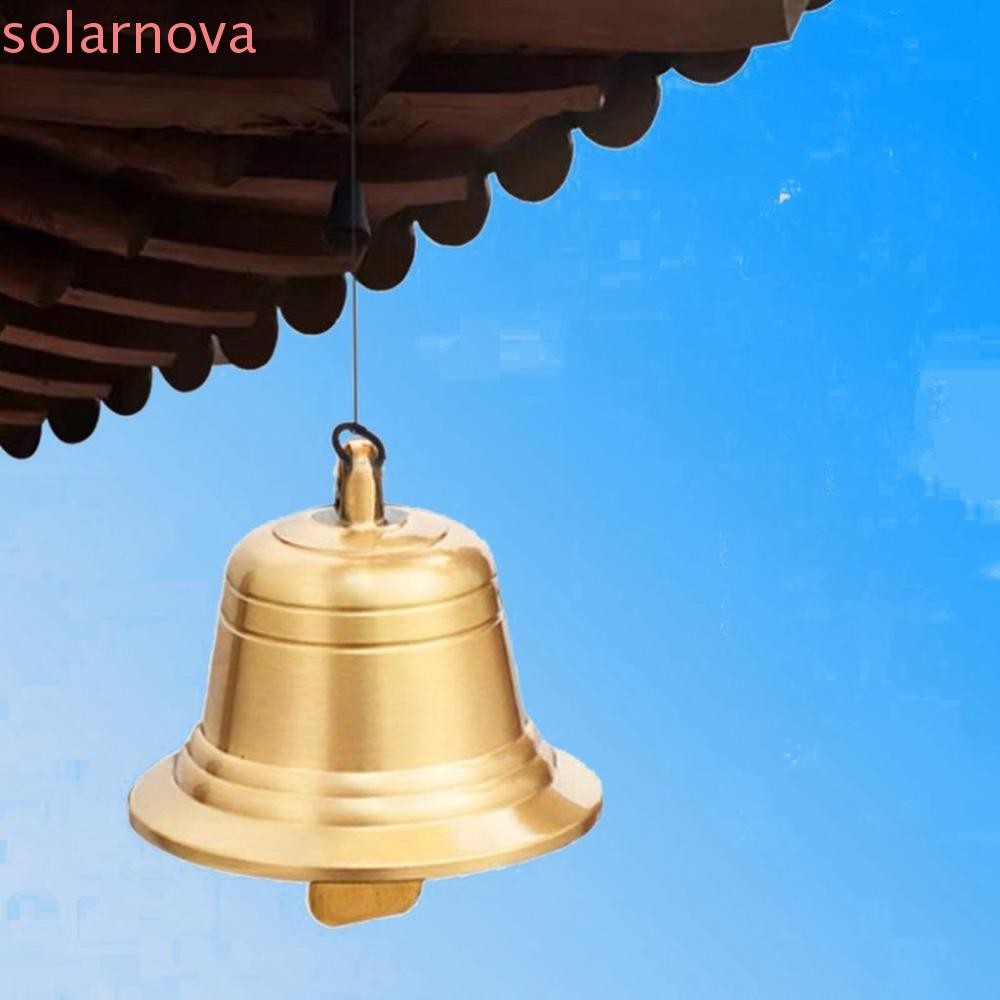 SOLARNOVA กระดิ่งทองแดง เสียงใส 1 ชิ้น ระฆังคริสต์มาส ทองแดงบริสุทธิ์ กระดิ่งลมคุณภาพหนา