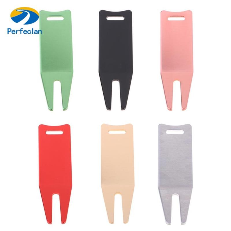 Perfeclan Alloy Golf Repair Tool ส้อมง่ามสําหรับ Putting Green Pitch สนามหญ้ารักษา Fixing