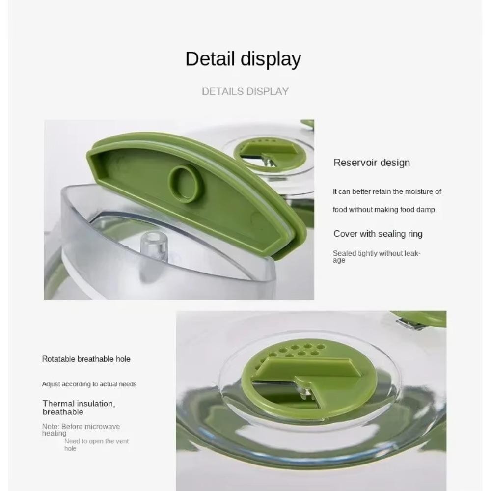 เพียวแฮร์บิวตี้ ฝาครอบไมโครเวฟ, ฉีดน้ําสาด-การพิสูจน์ ฝาครอบสาดน้ําไมโครเวฟ, โปร่งใสกันน้ํามันพร้อมที่จับฝาครอบความร้อนฝาปิดทําอาหา - รูปที่ 5