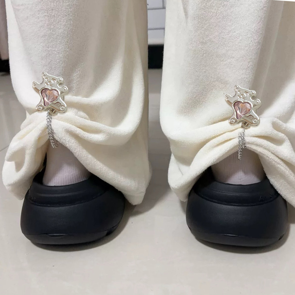 มัลติฟังก์ชั่น่ารักหมีเสื้อผ้าคลิป-แม่เหล็กเฮ็ม หมุด หัวเข็มขัดโบว์คลิปด้วยโซ่กางเกงอุปกรณ์เสริม - รูปที่ 4