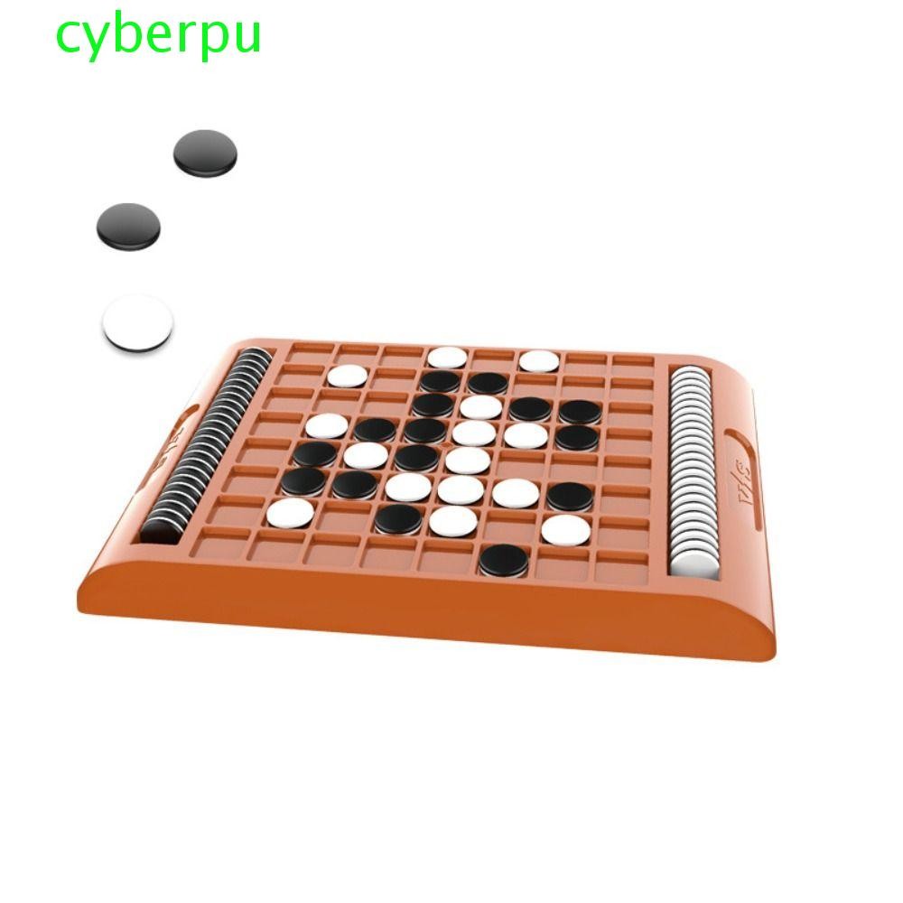 CYBERPULSE Flip Black White Chess Board, เกมบนโต๊ะผู้ปกครองและเด็ก Interactive Kid Overturn Chess, Touch Flip Portable Montessori Reversi Strategy Board Game Travel